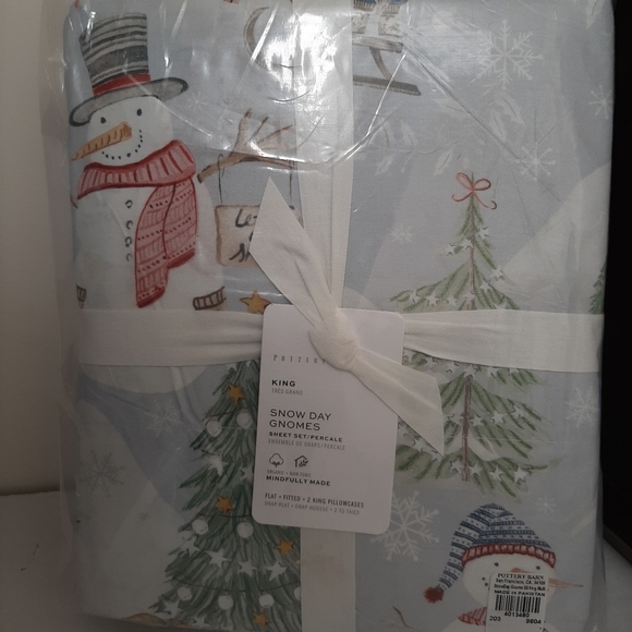 Pottery Barn Bedding Pottery Barn Snow Day Gnomes King Cotton
